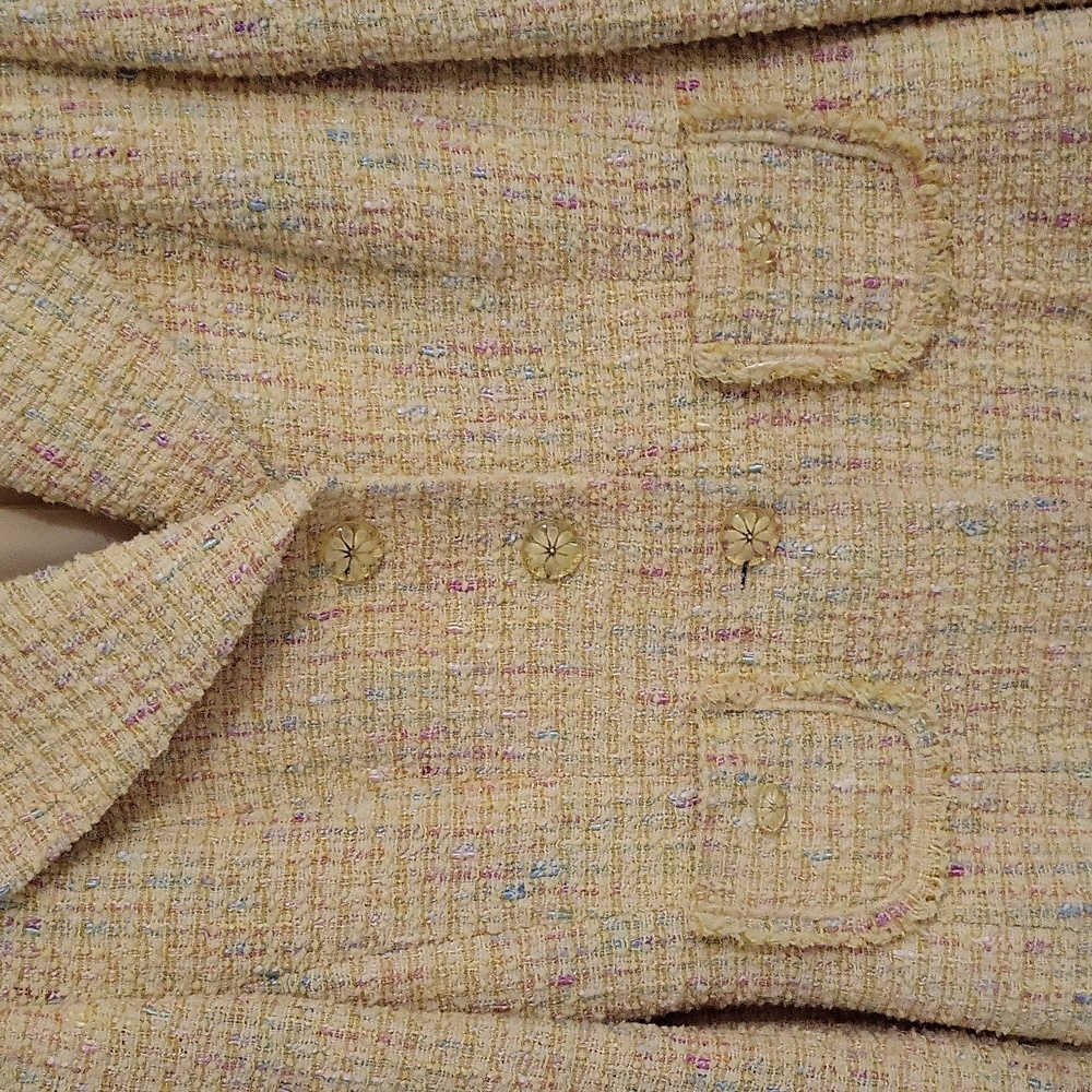 Talbots Cream Tweed Jacket & Skirt Set - Picture 7 of 13